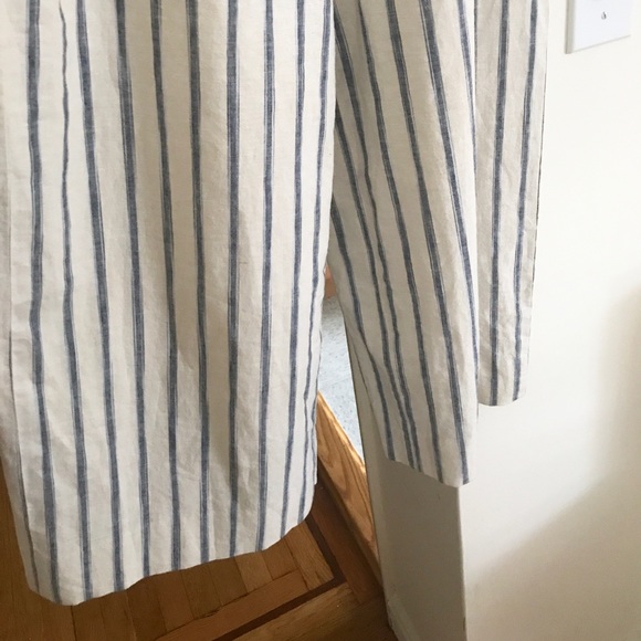 Madewell Tie-Front Culotte Jumpsuit in Ikat Stripe - Picture 5 of 5
